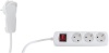 REV pikendusjuhe lülitiga Power Strip 3-fold 5m valge + switch