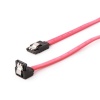 Cablexpert CC-SATAM-DATA90-0.1M	 Serial ATA III 10cm data cable with 90 degree bent connector, bulk packing, metal clips