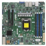 Supermicro emaplaat Intel LGA1151 DDR4 mATX 4x1Gb LAN, X11SCH-LN4F