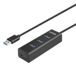 Unitek USB jagaja HUB 4x USB 3.0 Y-3089, must