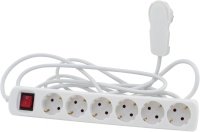 REV pikendusjuhe Power Strip 6-fold 5m valge