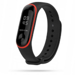 Tech-Protect kellarihm Smooth Xiaomi Mi Band 3/4 must/punane