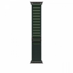 Apple kellarihm Watch Dark Green Alpine Loop 49 mm - M - Black Titanium Finish