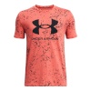 Under Armour treeningsärk Under Armour UA SPORSTYLE LOGO AOP SS roosa/must - suurus S