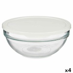 Pasabahce ümmargune lõunasöögi karp kaanega Chefs valge 1,135 L 17,2x7,6x17,2cm (4tk)