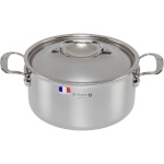 De Buyer pott Affinity Saucepot Stainless Steel with lid 24cm