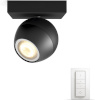 Philips laelamp Buckram HUE White Ambiance Smart Lamp with Dimmer Switch, 1-Piece, must