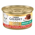 Purina Nestle kassitoit Gourmet Gold Savoury Cake Beef, 85 g