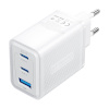 Vention seinalaadija Wall Charger, , FERW0-EU, 2xUSB-C, USB- A, 65W/65W/30W, GaN valge