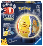 Ravensburger pusle Night Light Puzzle Ball Pokémon 72-osaline 11547