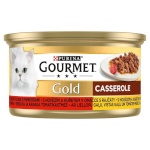 Purina Nestle kassitoit Gourmet Gold Casserole Beef and Chicken, 85g