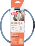 Zolux kaelarihm Bivouak LED Silicone Dog Collar, 30-60cm, sinine