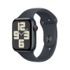 Apple Watch SE (2024) 44mm GPS + Cellular 3.Gen Midnight Aluminum Case and Midnight Sport Band, M/L, alumiinium/must