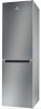 Indesit LI8 S2E S külmik, E, Free-standing, Combi, Height 1.89 m, Net fridge 228 L, Net freezer 111 L, hõbedane