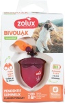 Zolux kaelarihm Bivouak Luminous Pendant for Collar Walnut LED USB, 6x4x3cm, punane