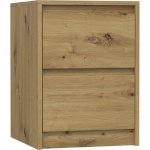 Top E Shop öökapp K2 ARTISAN nightstand/bedside table 2 drawers Oak