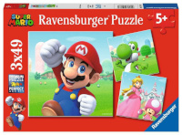 Ravensburger pusle 3x49-osaline Super Mario