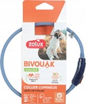 Zolux kaelarihm Bivouak LED Silicone Collar for Puppies and Small Dogs, 20-40cm, sinine