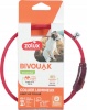 Zolux kaelarihm Bivouak LED Silicone Collar for Puppies and Small Dogs, 20-40cm, punane