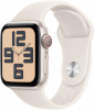 Apple Watch SE (2024) 44mm GPS + Cellular 3.Gen Star White Aluminum Case and Star White Sport Band, M/L, alumiinium/valge