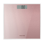 Salter vannitoakaal 9037 RGGL3R Glitter Glass Personal Bathroom Scale, roosa kuld