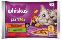 Whiskas kassitoit Tasty Mix in Sauce Lamb with Chicken and Carrot, Beef with Poultry, 4x 85g