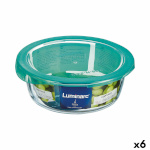 Luminarc ümmargune lõunasöögi karp kaanega Keep'n Lagon 920ml 15,6x6,6cm türkiissinine Klaas (6tk)