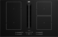 Beko integreeritav induktsioonplaat HIXI84700UFT Built-In Induction Hob with Cooker Hood, 80cm, must