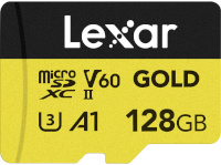 Lexar mälukaart microSDXC 128GB Gold UHS-II V60 A1