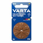 Varta Kuuldeaparaadi aku Hearing Aid 312 PR41 6 Ühikut