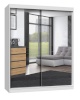 Top E Shop riidekapp IGA 160 BIEL A KPL bedroom wardrobe/closet 7 shelves 2 doors valge