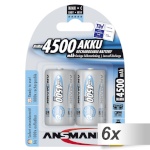 Ansmann akud 6x2 maxE NiMH Baby C 4500mAh 5035352