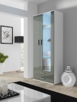 Cama Meble vitriinkapp display cabinet SOHO S6 2D2S valge/hall läikega