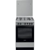 Indesit pliit Indesit IS5G1PMX/E/1 , Freestanding, A, Gas hob, Gas oven, Width 50 cm, Stainless steel