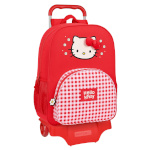 Hello Kitty ratastega koolikott Spring punane 33x42x14cm