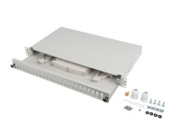 Lanberg Fiber Optic Distribution Box 24XSC duplex/24XLC QUAD rack 19 1U hall + accessories