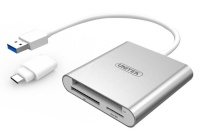 Unitek mälukaardilugeja Flash Card Reader USB 3.0 + USB Type-C; Y-9313D