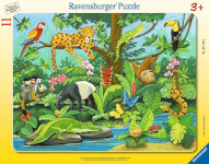 Ravensburger pusle 11-osaline Rainforest animals