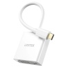 UNITEK ADATPER USB-C -> DVI 1080P@60HZ,WHT,15CM M/F