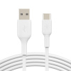 Belkin kaabel BOOST CHARGE USB-A to USB-C Braided 3m, valge