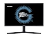 Samsung nõgus monitor 24" FG73F Full HD QLED 144Hz, must