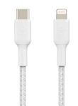 Belkin kaabel Cable Braided USB-C Lightning 2m valge