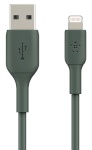 Belkin Lightning kaabel 1m PVC, midnight roheline, mfi cert