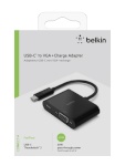 Belkin USB-C to VGA-Adapter 60W PD, must AVC001btBK