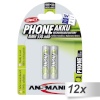 Ansmann patarei 12x2 maxE NiMH Micro AAA 550mAh DECT PHONE