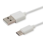 Savio kaabel CL-125 USB cable 1 m 2.0 USB A USB C valge