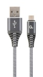 Gembird kaabel CC-USB2B-AMMBM-1M-WB2 USB cable 2.0 Micro-USB B USB A Gray, valge