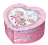 Pulio muusikaline laegas Music Box heart-shaped unicorn