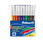 Pelikan viltpliiatsid 10 värvi kolmnurkne