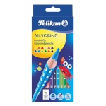 Pelikan värvipliiats 12 värvi Pelikan Silverino kolmn. SOFT peenike